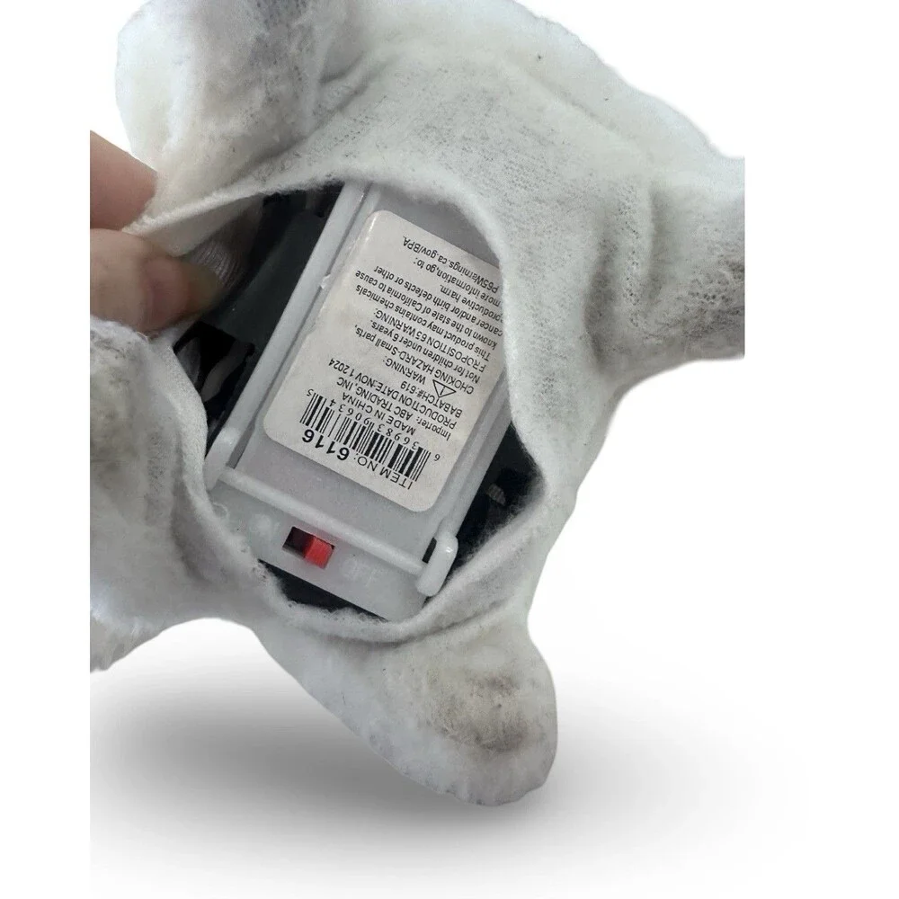Dog small barking toy white